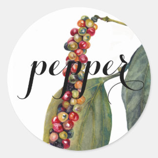 Pfeffermaisetiketten Runder Aufkleber