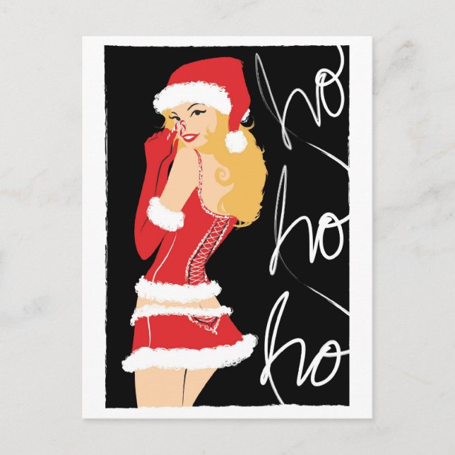 Pfefferminz-Blickspostkarte Feiertagspostkarte (Vorderseite)