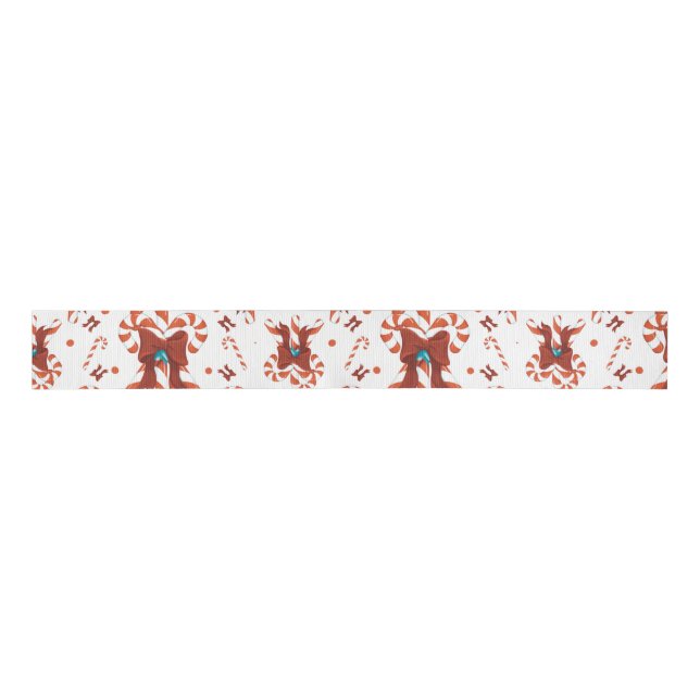 Pfefferminz-Charm-Verpackungspapier Ripsband (Vorderseite)
