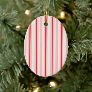 Pfefferminz/gestreifter Weihnachtsschmuck