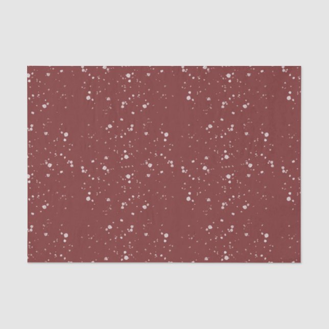 Pfefferminz-Schnee Seidenpapier (Vorderseite)