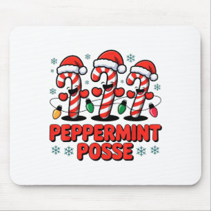 Pfefferminz-Sse-Zuckerstangen-lustiger-Weihnachtsm Mousepad