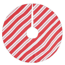 Pfefferminz-Streifen Weihnachts-Candy Cane Polyester Weihnachtsbaumdecke