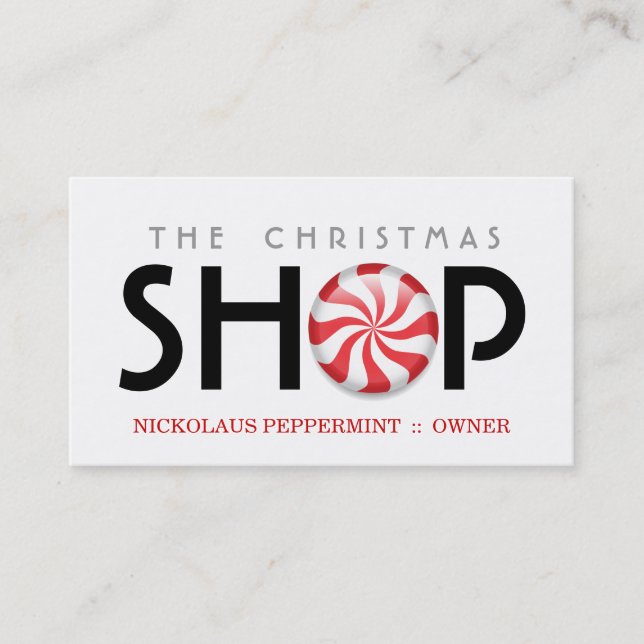 Pfefferminz-Visitenkarten Visitenkarte (Vorderseite)