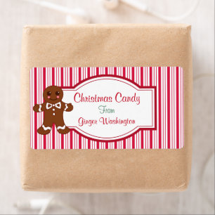 Pfefferminz-Weihnachtsbonbon-Geschenk-Tags-Etikett