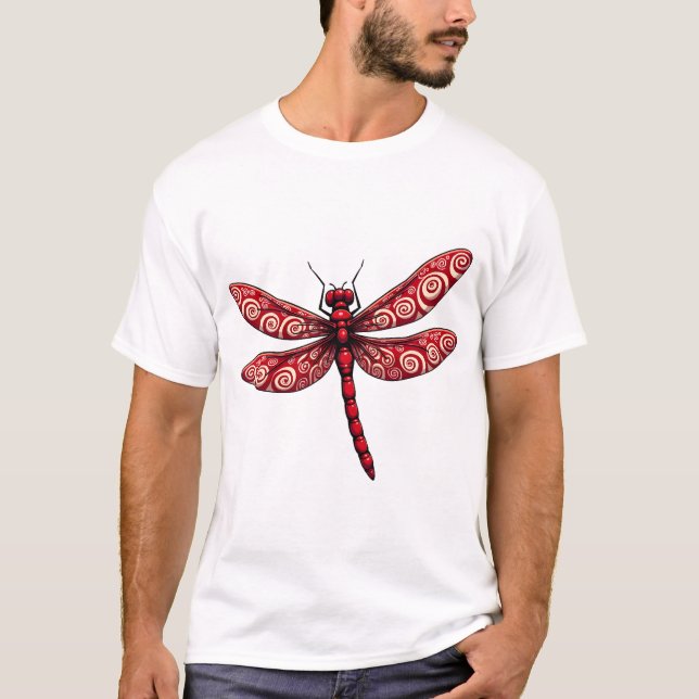 Pfefferminz-Wirbel-Libelle T-Shirt (Vorderseite)