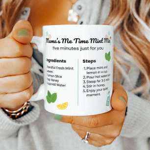 Pfefferminz-Zitronen-Tee-Moment für Mama Kaffeetasse