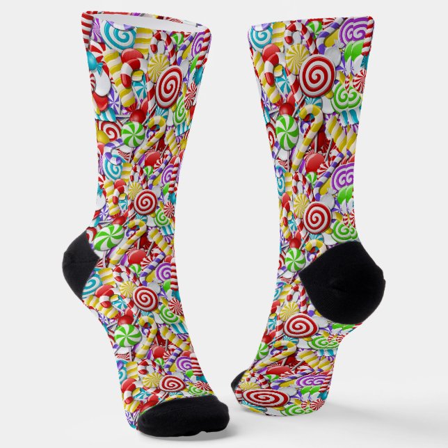 Pfefferminzbonbon  socken (Gewinkelt)