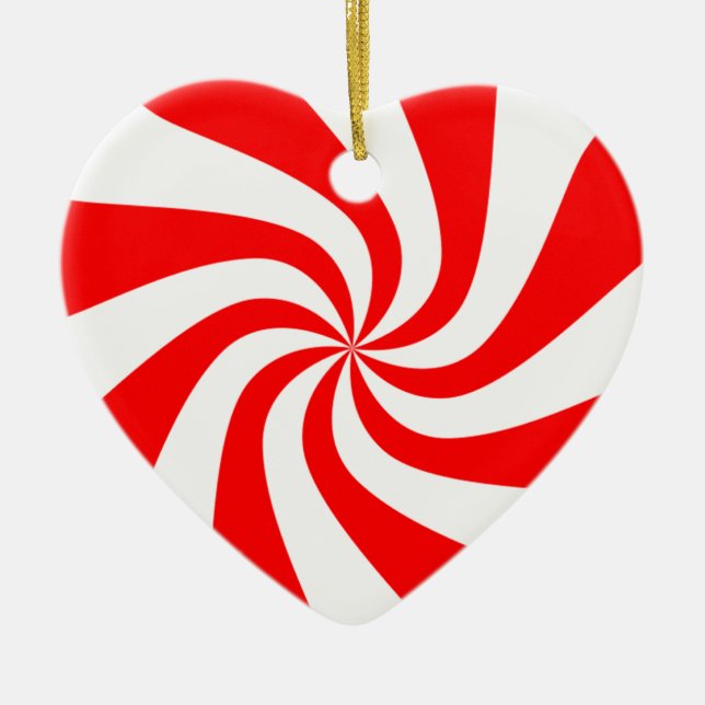 Pfefferminzbonbons Keramikornament (Vorne)