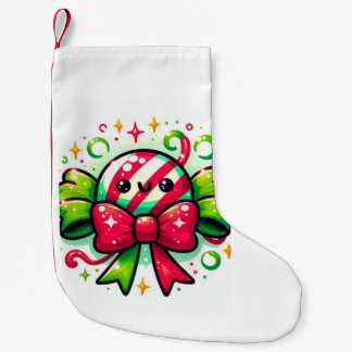 Pfefferminzfreude: Weihnachts-Candy-Charakter Kleiner Weihnachtsstrumpf