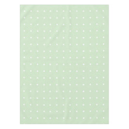 Pfefferminzgrün mit weißem Polka Dots Tablett Tischdecke