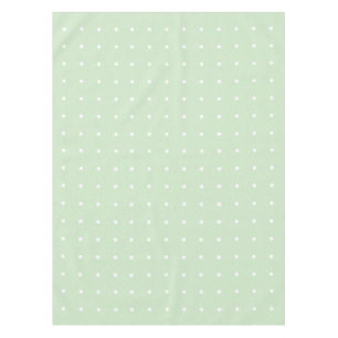 Pfefferminzgrün mit weißem Polka Dots Tablett Tischdecke