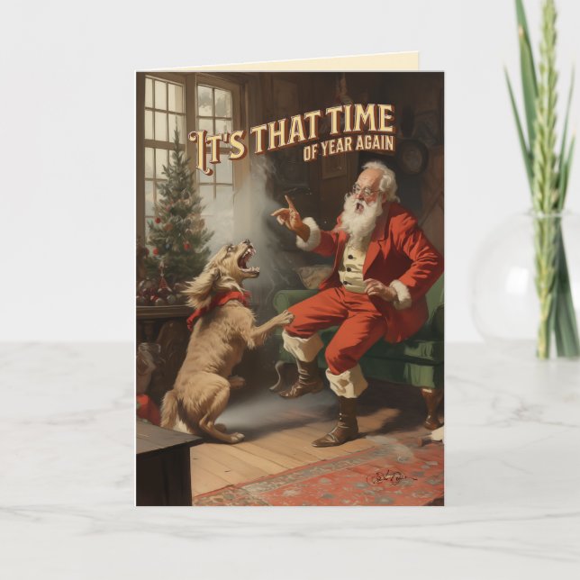 Pfefferminzspray Feiertagskarte (Vorderseite)