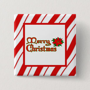 Pfefferminzstreifen Button