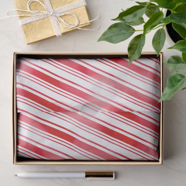 Pfefferminzstreifen Seidenpapier (Geschenk)