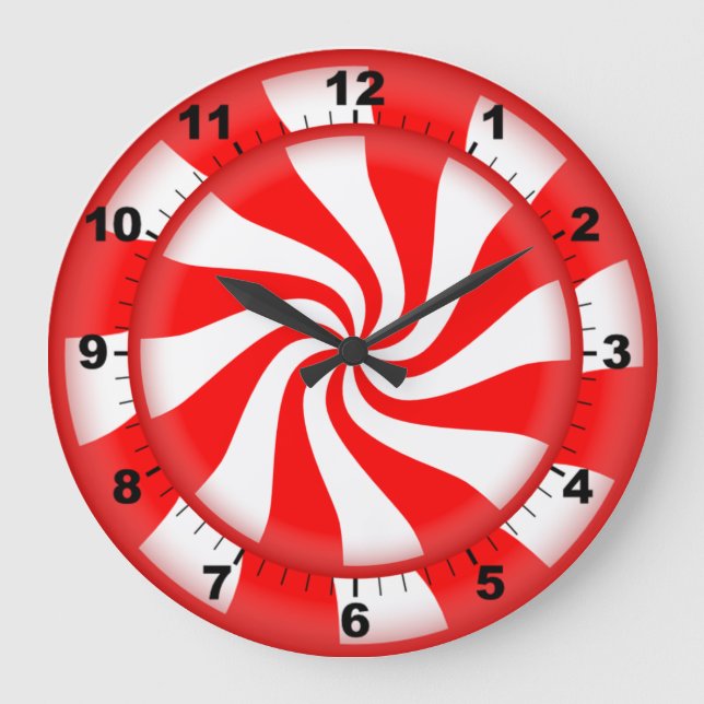 Pfefferminzsuhr Große Wanduhr (Vorderseite)