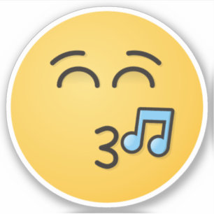 Pfeifen Gesicht mit lächelnden Augen Aufkleber