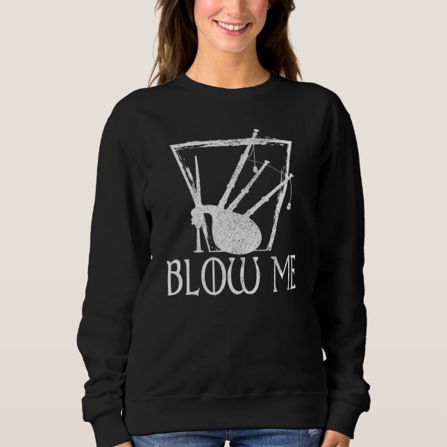 Pfeifen mich Dudelsack Übung Sweatshirt (Vorderseite)