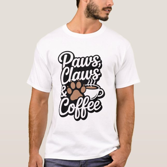 Pfeifen und Kaffee-T - Shirt (Vorderseite)