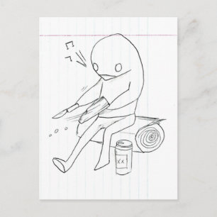 Pfeifen und Trinken Postkarte