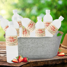 Pfeifen und Wasserflaschen aufgießen Wasserflaschenetikett