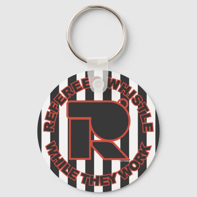 pfeifen während der Arbeit Schlüsselanhänger (Vorderseite)