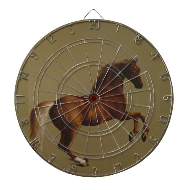 Pfeifenjacke das Pferd (von George Stubbs) Dartscheibe (vorne)