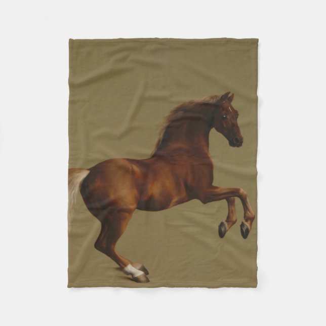 Pfeifenjacke das Pferd (von George Stubbs) Fleecedecke (Vorderseite)