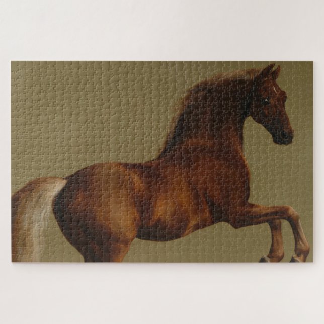 Pfeifenjacke das Pferd (von George Stubbs) Puzzle (Horizontal)