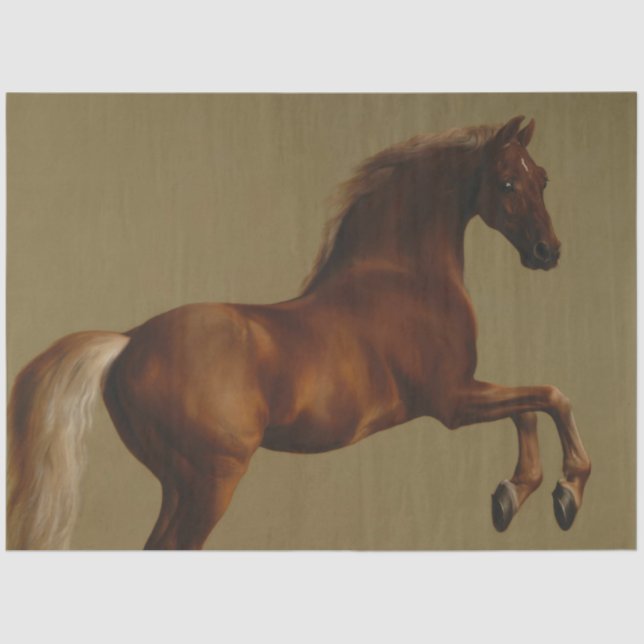 Pfeifenjacke das Pferd (von George Stubbs) Seidenpapier (Vorderseite)