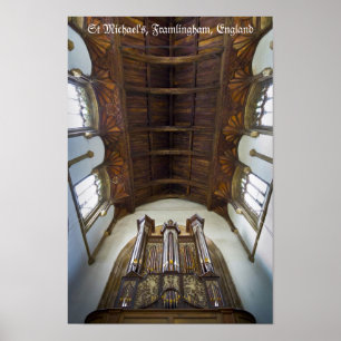 Pfeifenorgan in der Framlingham Church, Vereinigte Poster