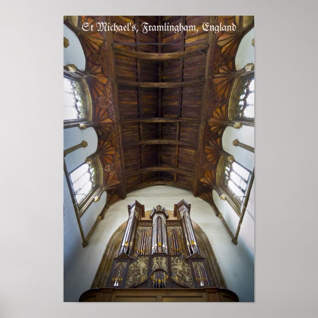 Pfeifenorgan in der Framlingham Church, Vereinigte Poster (Vorne)