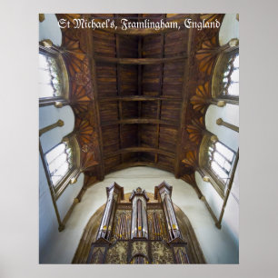 Pfeifenorgan in der Framlingham Church, Vereinigte Poster