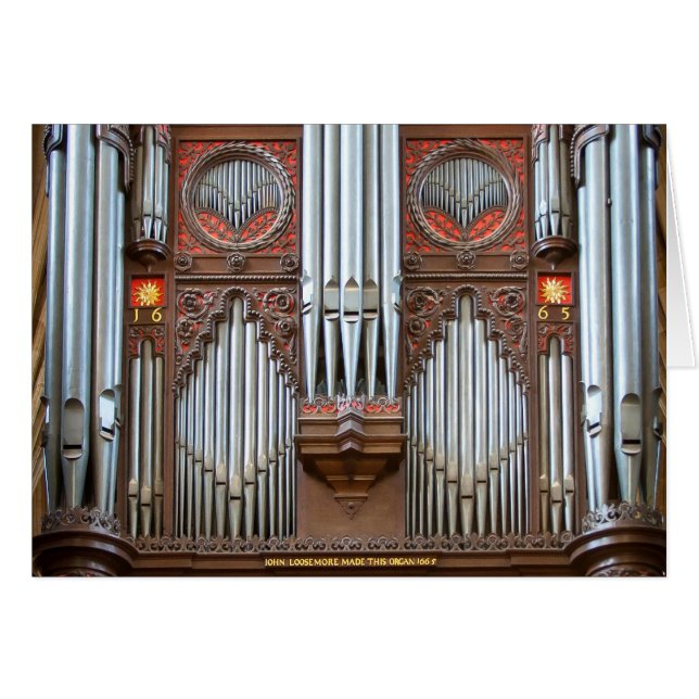 Pfeifenorgel in Exeter-Kathedrale (Vorderseite (Horizontal))
