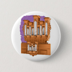 Pfeifenorgel, Kirchen-Organ-Grafik Brown Button