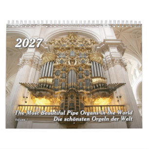 Pfeifenorgel-Wandkalender – Musikkalender Kalender