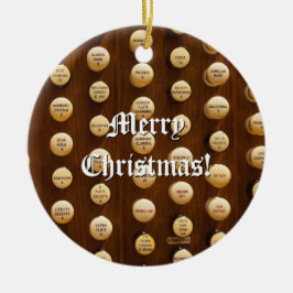 Pfeifenorgelendgriffe Weihnachtsverzierung Keramikornament