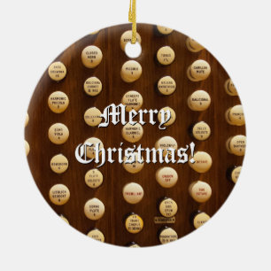 Pfeifenorgelendgriffe Weihnachtsverzierung Keramikornament