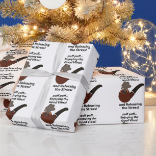 Pfeifenrauchen Genießt die guten Vibes Pfeifenrauc Geschenkpapier