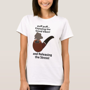 Pfeifenrauchen Genießt die guten Vibes Pfeifenrauc T-Shirt