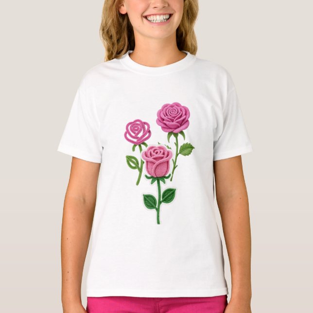 Pfeifenreiniger-Blume T-Shirt (Vorderseite)