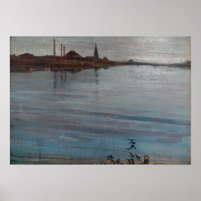 Pfeifer - in Blau und Silber 1871 Poster (Vorne)