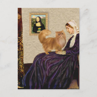 Pfeifer Mutter - Rote persische Katze Postkarte