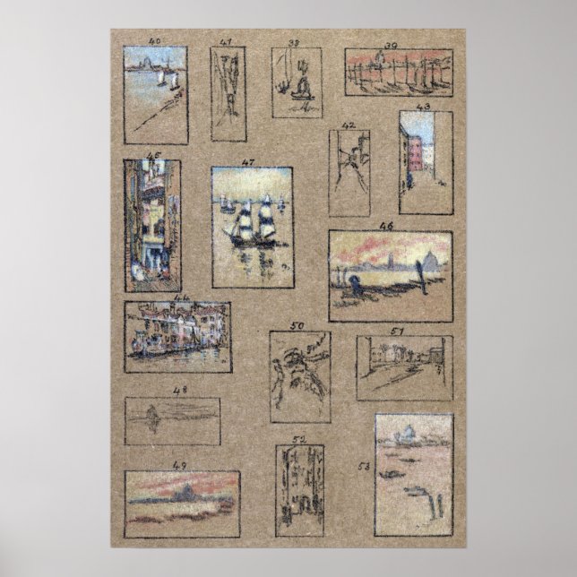 Pfeifer - Pflaster von Venedig 1879 Poster (Vorne)