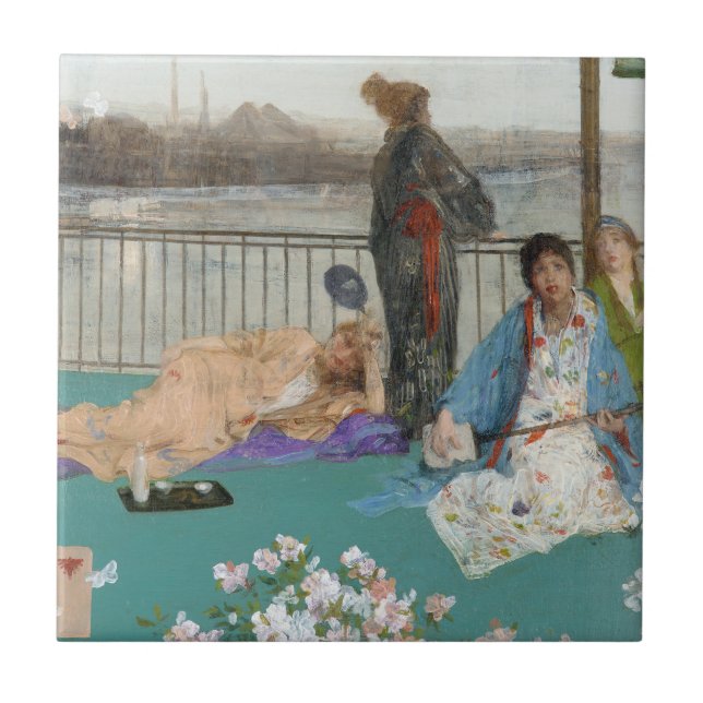 Pfeifer - Variationen in Farbe und Grün Fliese (Vorderseite)