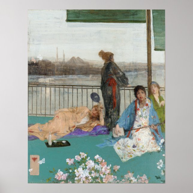 Pfeifer - Variationen in Farbe und Grün Poster (Vorne)