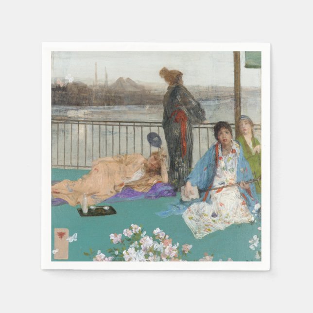 Pfeifer - Variationen in Farbe und Grün Serviette (Vorderseite)