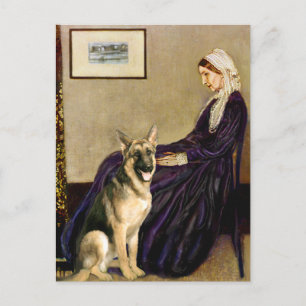 Pfeiferin Mutter - Deutscher Schäferhund 2 Postkarte