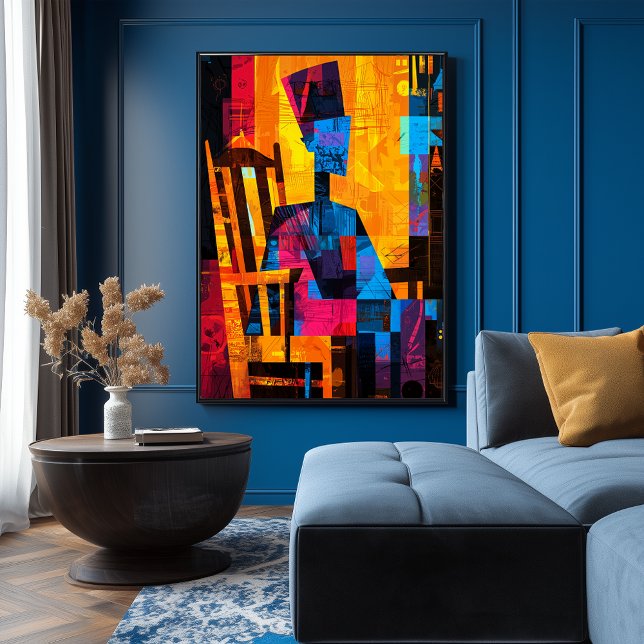 Pfeifermutter wurde in fett Abstrakt uminterpretie Poster (Von Creator hochgeladen)