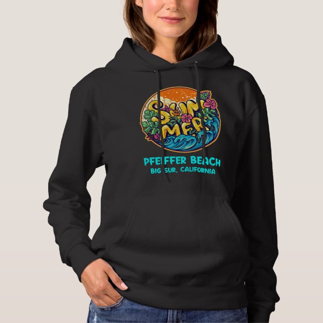 Pfeiffer Beach Big Sur California Sommerurlaub Hoodie (Vorderseite)